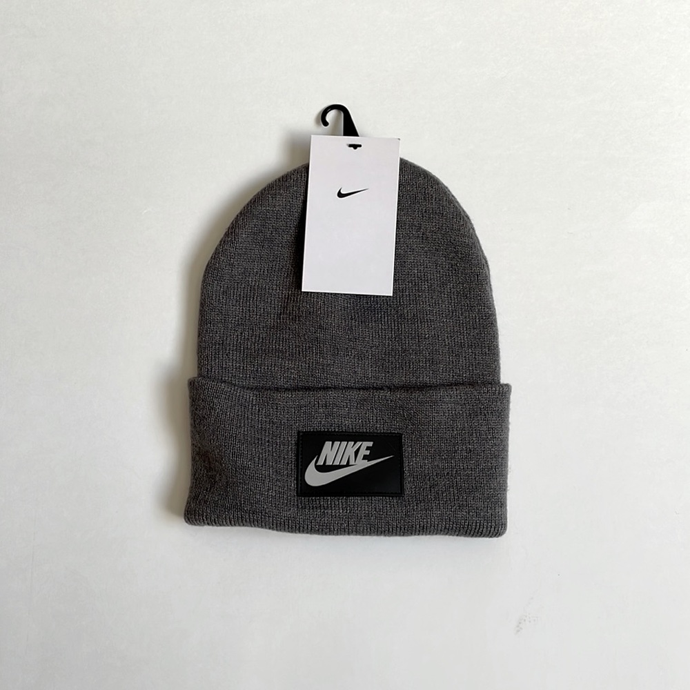 - Mens Gray Nike Beanie